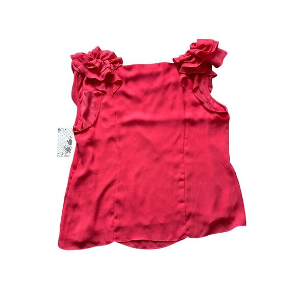 NWT - Black Rainn sleeveless blouse size Women's XL; Orange/Red - Picture 2 of 9